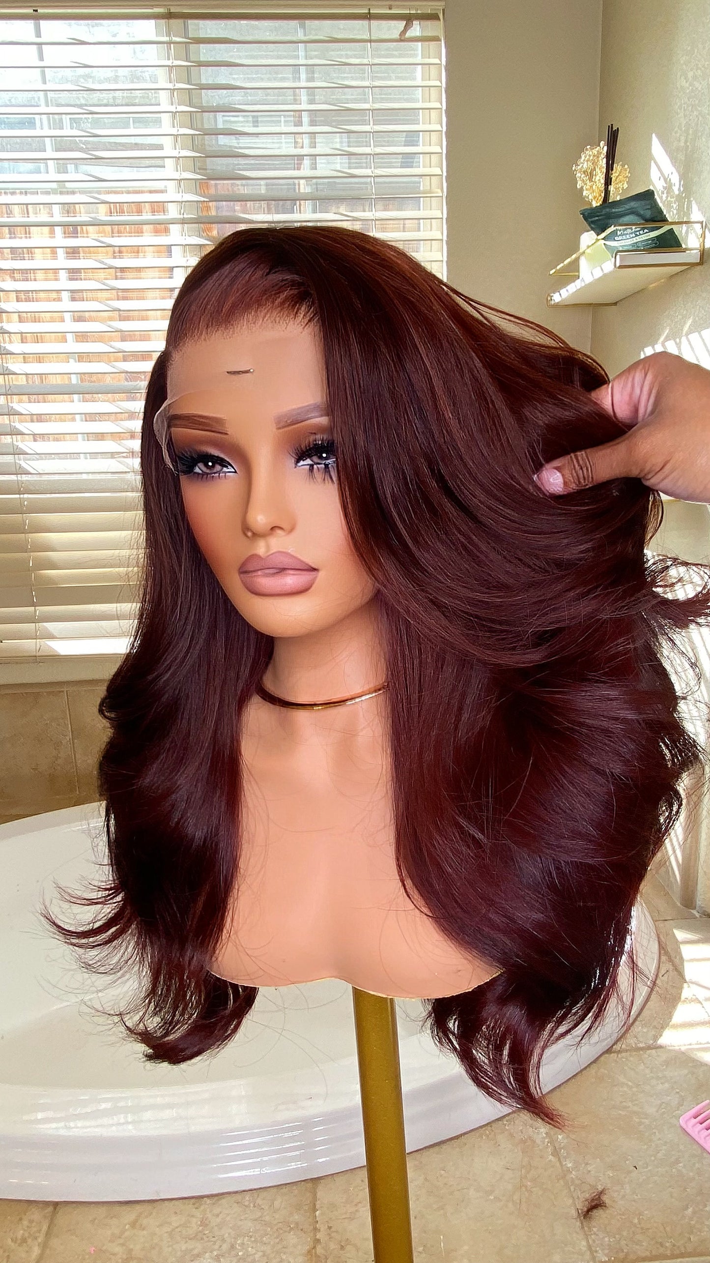 Danicia (Deep Auburn Red) Lace Wig | RTS