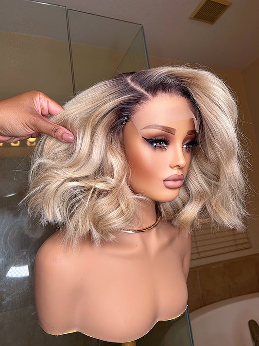 Lyrica Bob Glueless Lace Wig - Cambodian Hair Freak LLC 