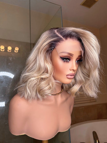 Lyrica Bob Glueless Lace Wig - Cambodian Hair Freak LLC 