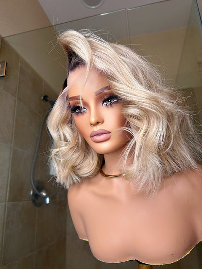 Lyrica Bob Glueless Lace Wig - Cambodian Hair Freak LLC 