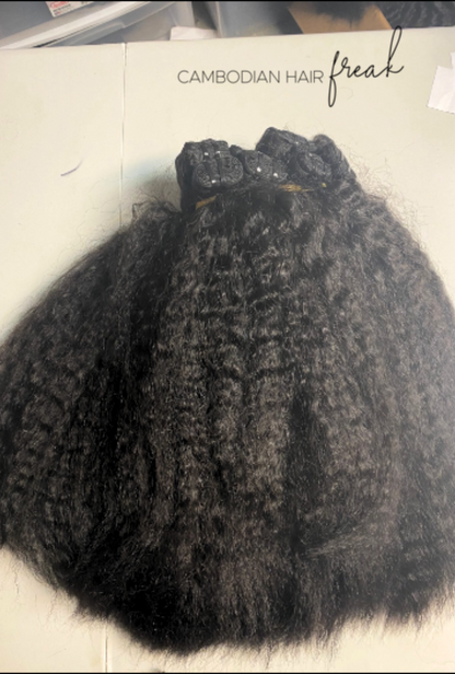 Cambodian Kinky Straight Hair Extensions - Cambodian Hair Freak LLC 
