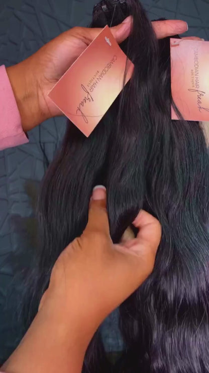 Pure Cambodian Hair Extensions | Raw Natural Body Wave