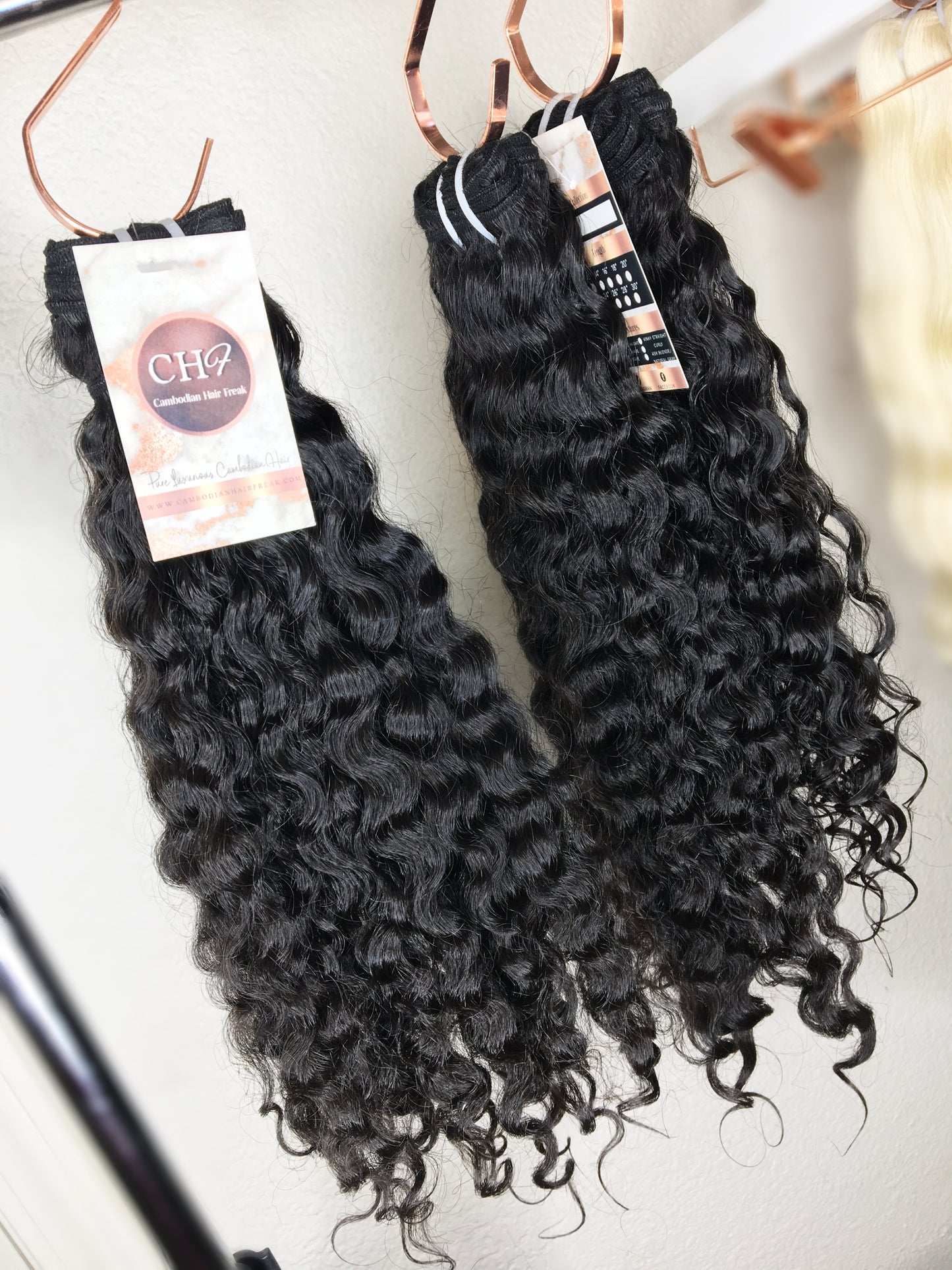 Pure Cambodian Curly Hair Extensions - Cambodian Hair Freak LLC 